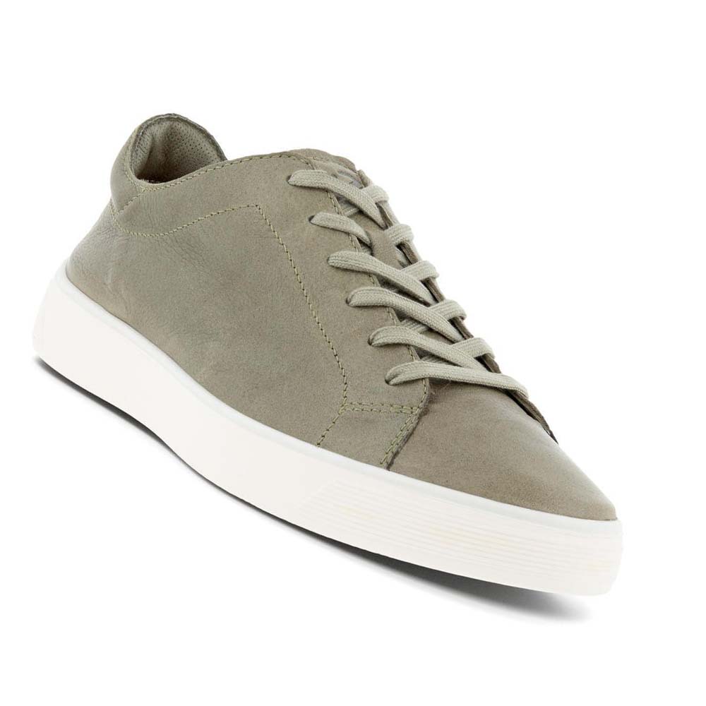 Ecco Street Tray Retro 2.0 Joggesko Herre Olivengrønne | NO 665BEX